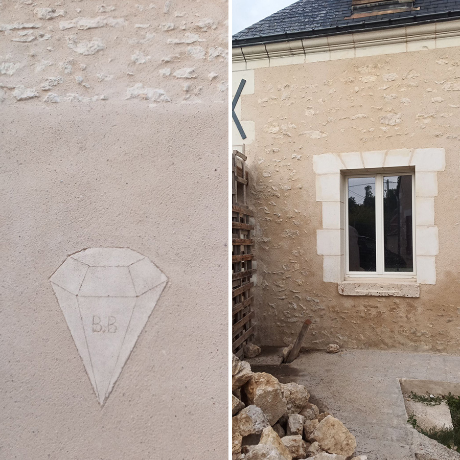 restauration de façade en pierre à Pontlevoy